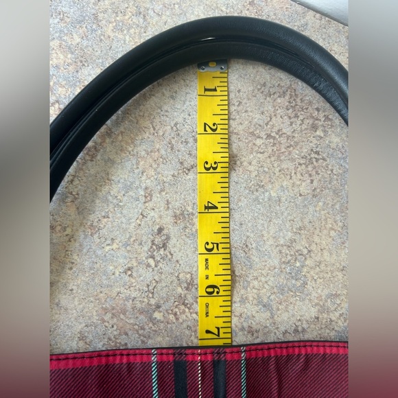 Victoria's Secret Red and Black  Plaid Tote Bag NWOT - Picture 7 of 9